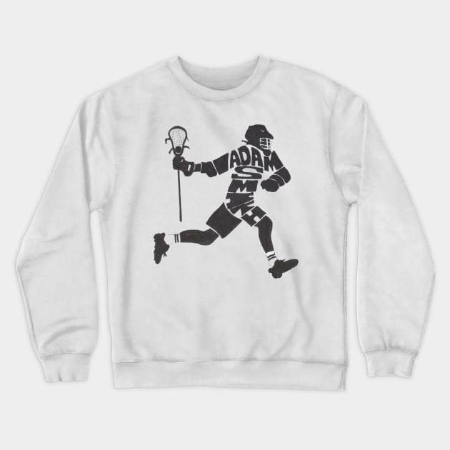 Canadian Lacrosse player | Team sport Crewneck Sweatshirt by euror-design